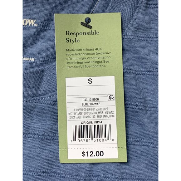 Goodfellow & Co Mens Casual Blue Crew Neck Short Sleeves T-Shirt Size Small - Picture 4 of 11